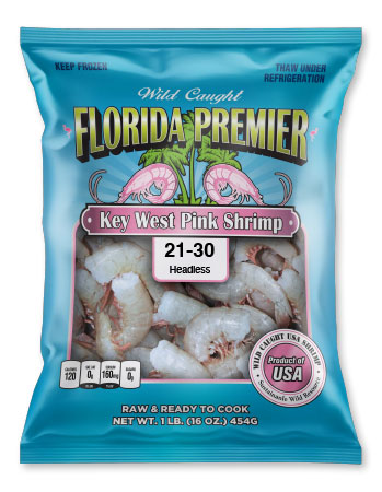 Wild Caught Gulf Shrimp Packaging