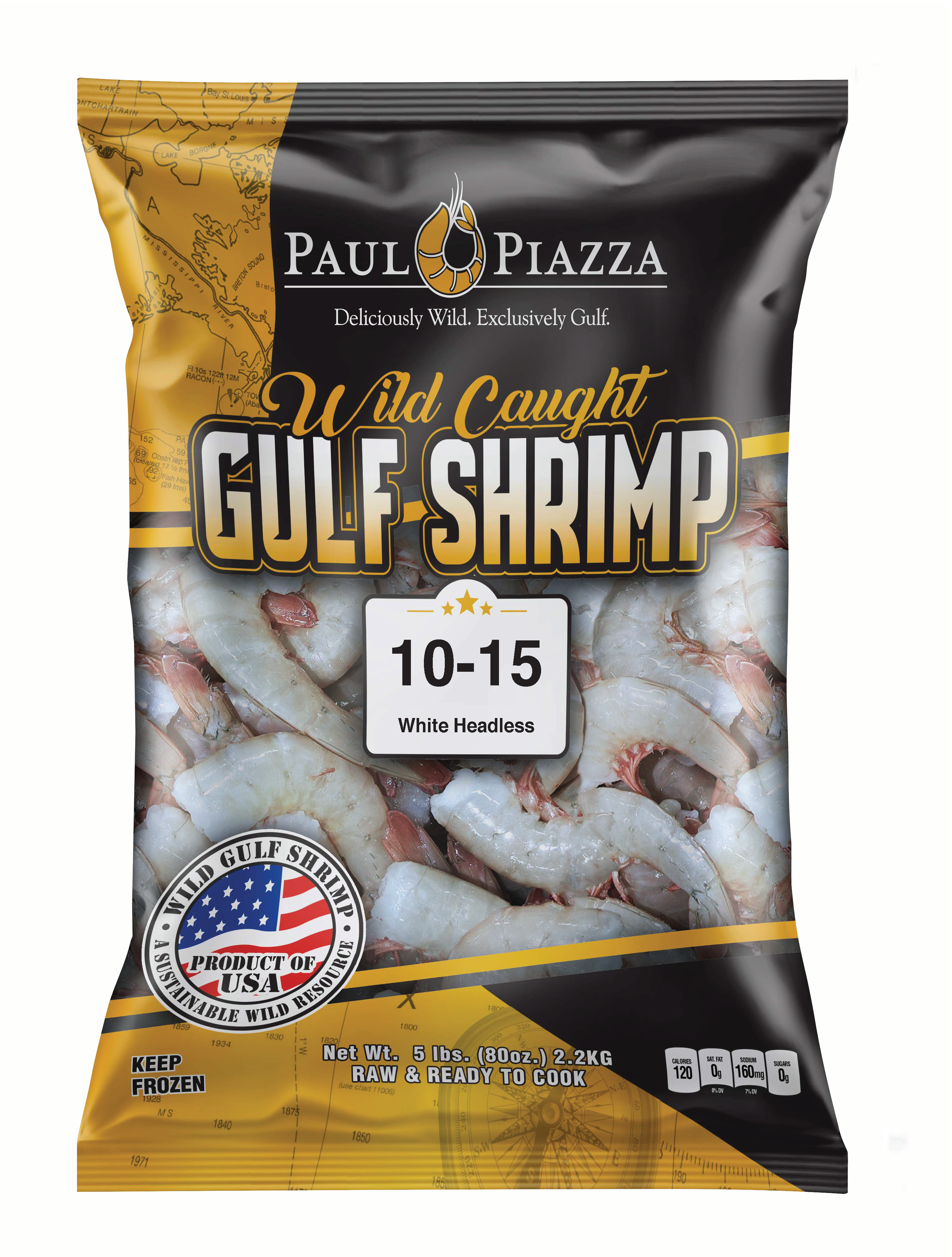 Wild Caught Gulf Shrimp Packaging